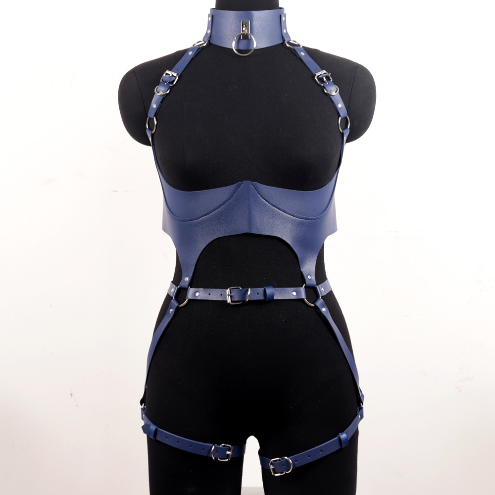 Ensemble de harnais en cuir po - Garter Belt Set avis et prix